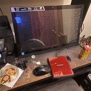 Acre touchscreen desktop , Hard drive , printer